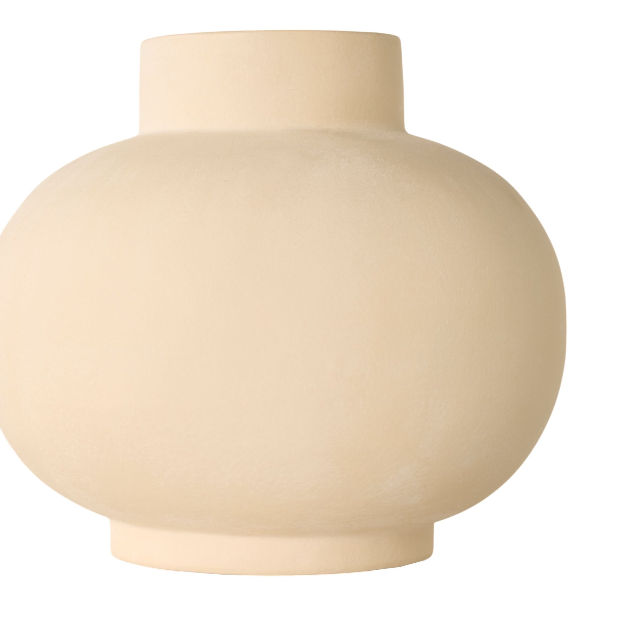 Notched Bulb Medium Vase