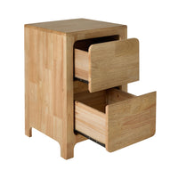 Curve 2 Drawer Bedside