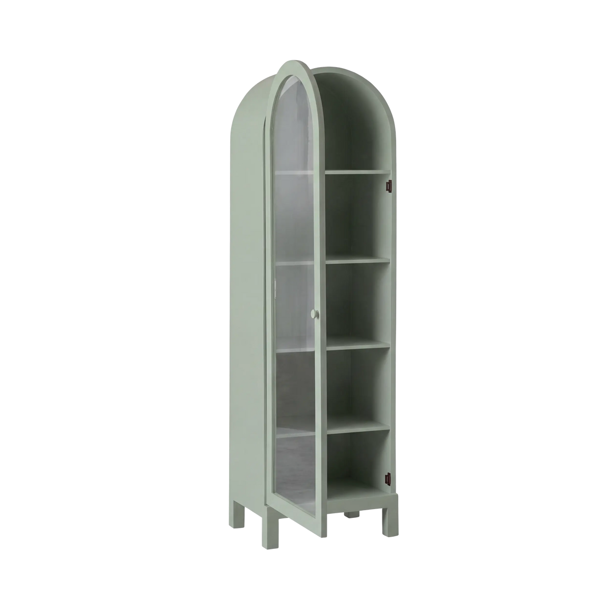 Paige Curved Display Cabinet Sage