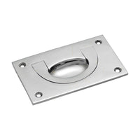 1564 Flush Pull Large Chrome Plated H55xW90mm