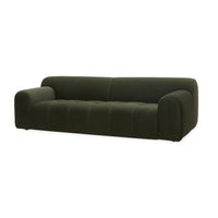 Alexis 2.5 Seater Velvet Sofa Eucalyptus
