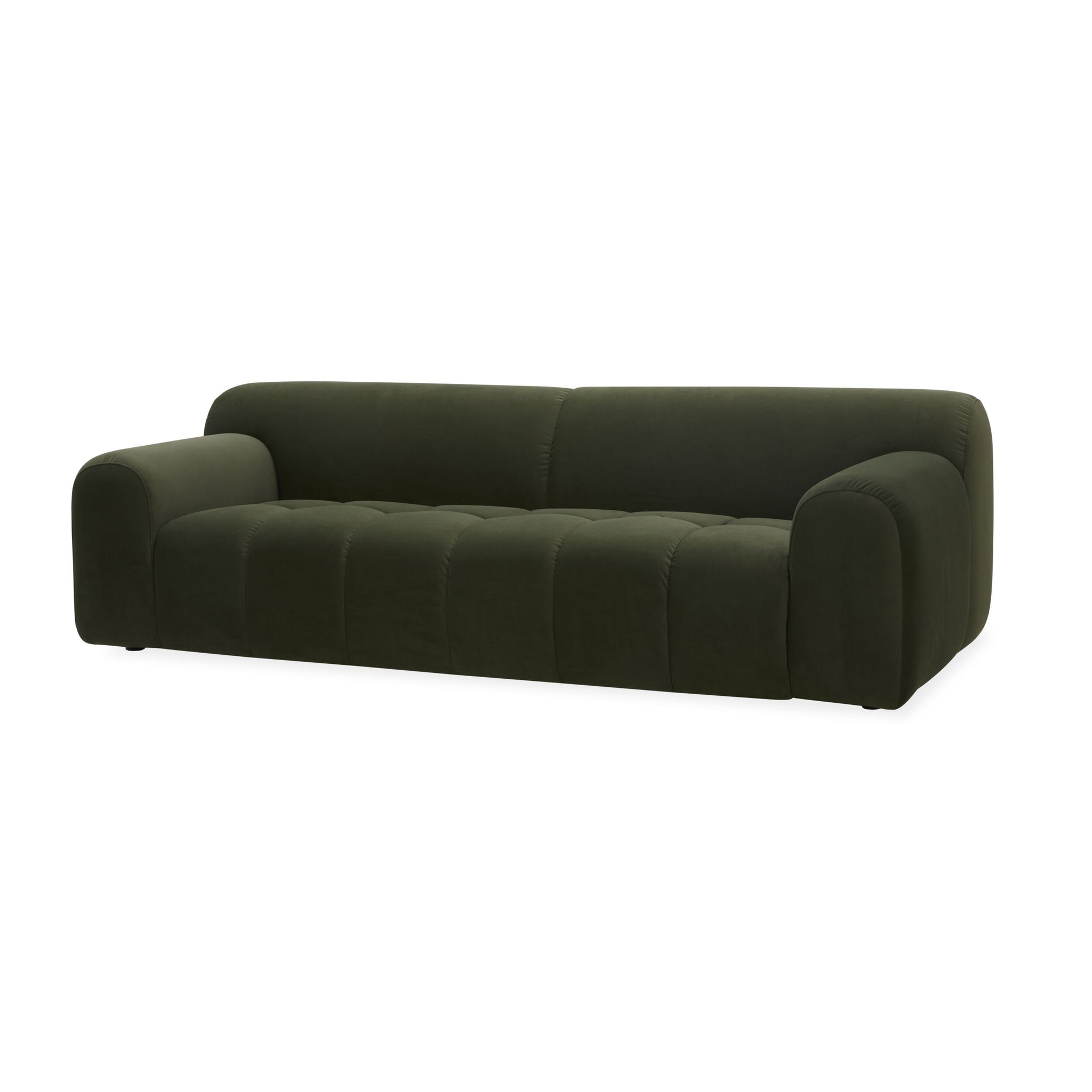 Alexis 2.5 Seater Velvet Sofa Eucalyptus