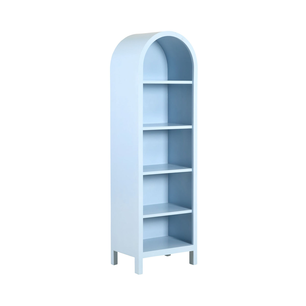 Paige Curved Bookshelf Blue