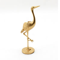 Brass Crane Candle Holder Tall