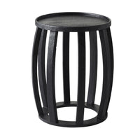 Ink Round Side Table Black