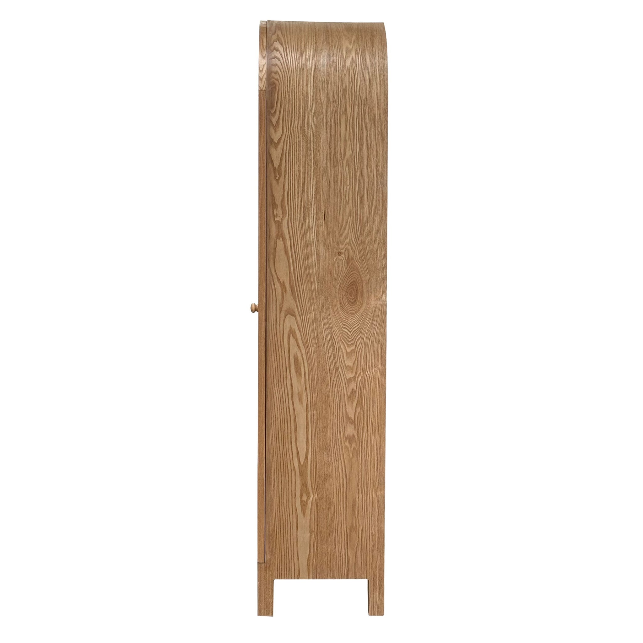 Paige Curved Display Cabinet Natural