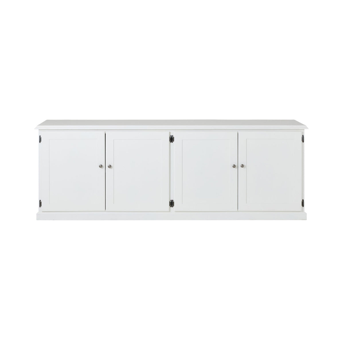 Armand 4 Door Book Cabinet 240 x 83cm White