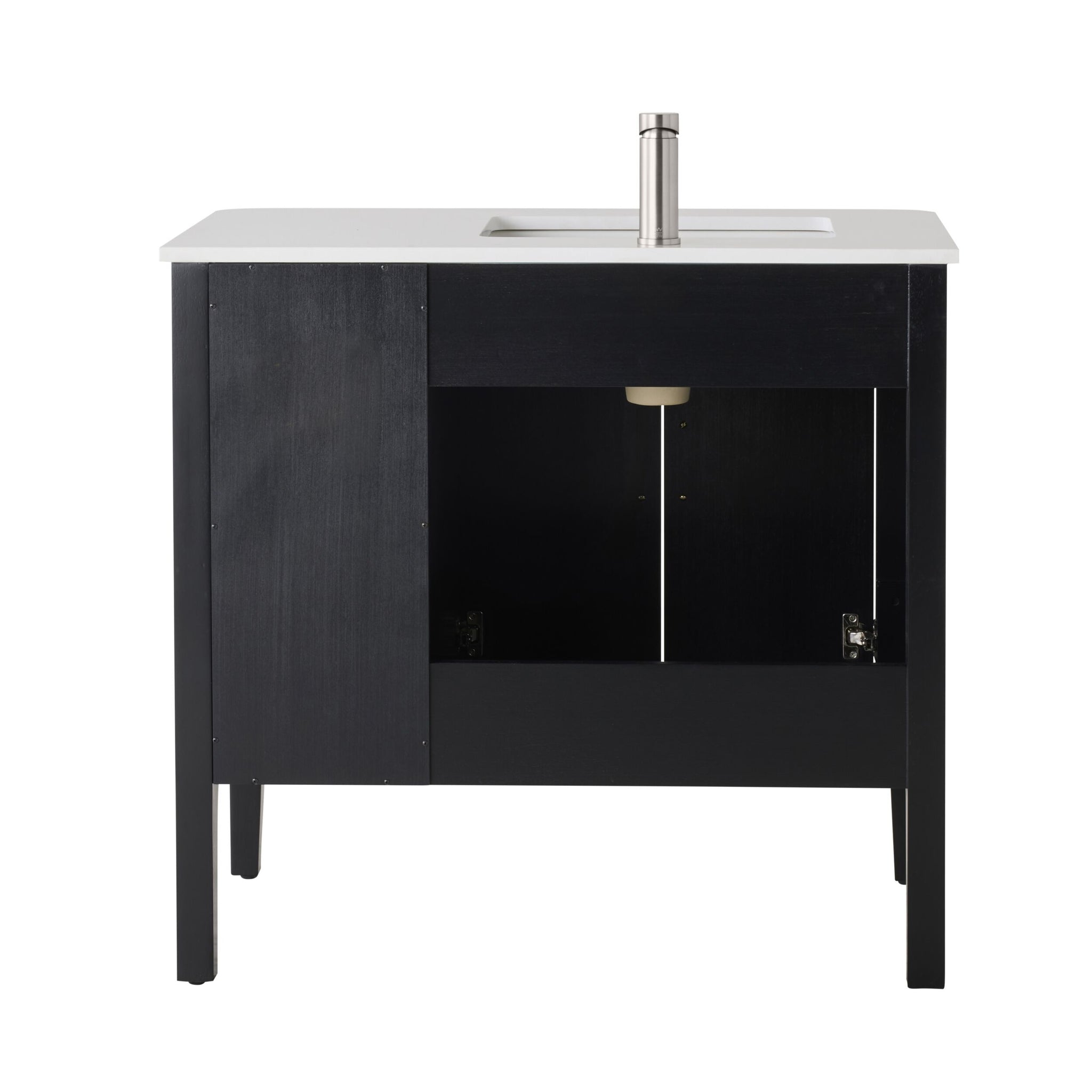 Odin Single Vanity Black Oak 940mm