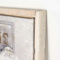 Galleries Vintage Display Distressed Framed Print 120x60cm