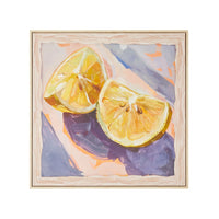Lemon Wedges Framed Canvas Print 62.5x62.5cm