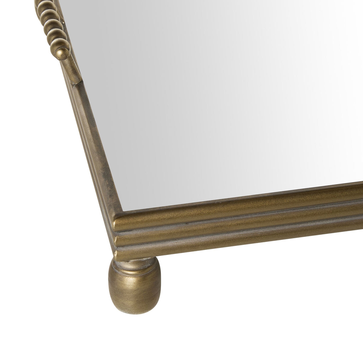 Bobble Handle Mirrored Tray 56cm
