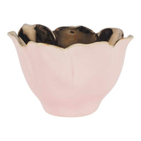 Floriana Tulip Vase Copper and Baby Pink 10x10x7cm