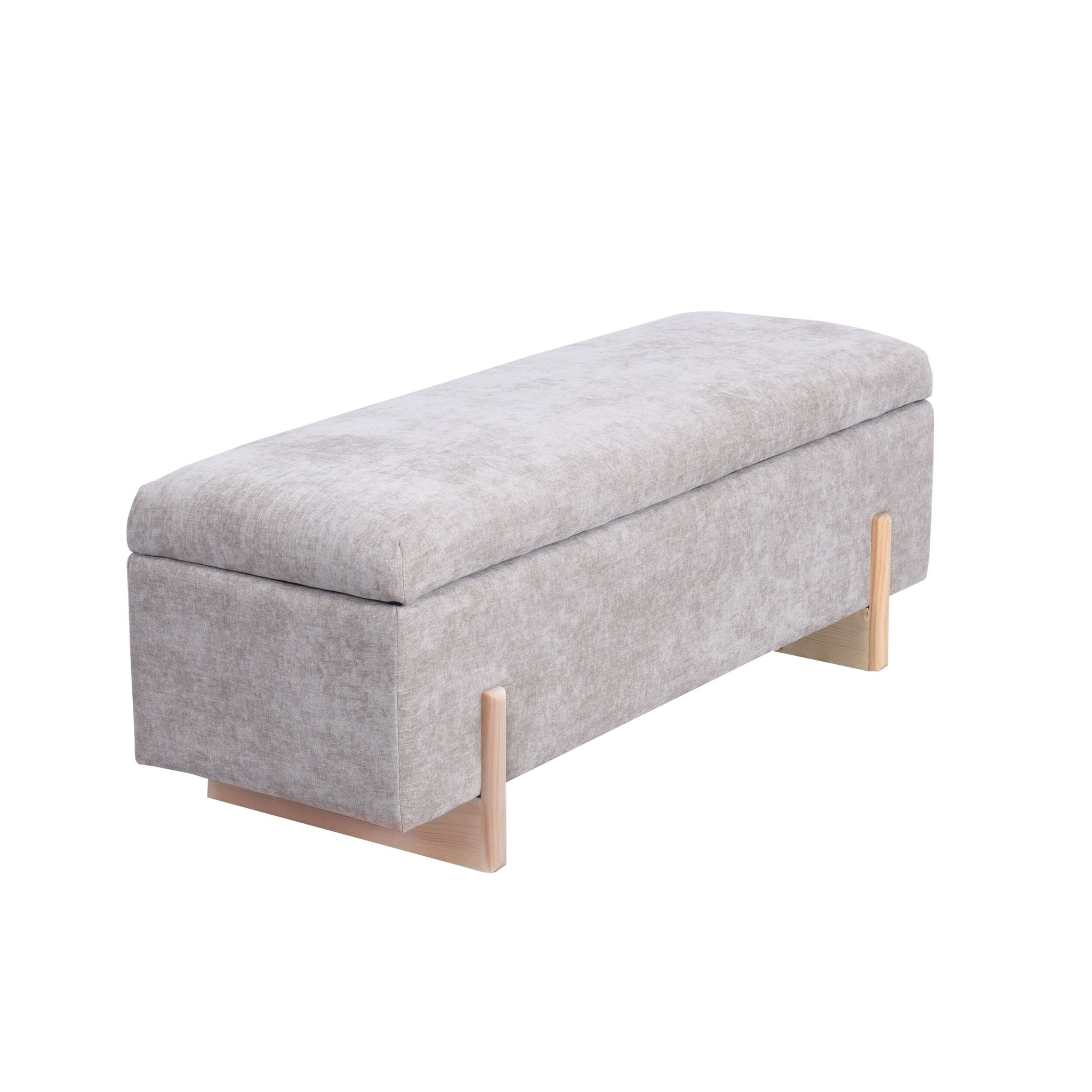 Sara Storage Bench Flax Taupe