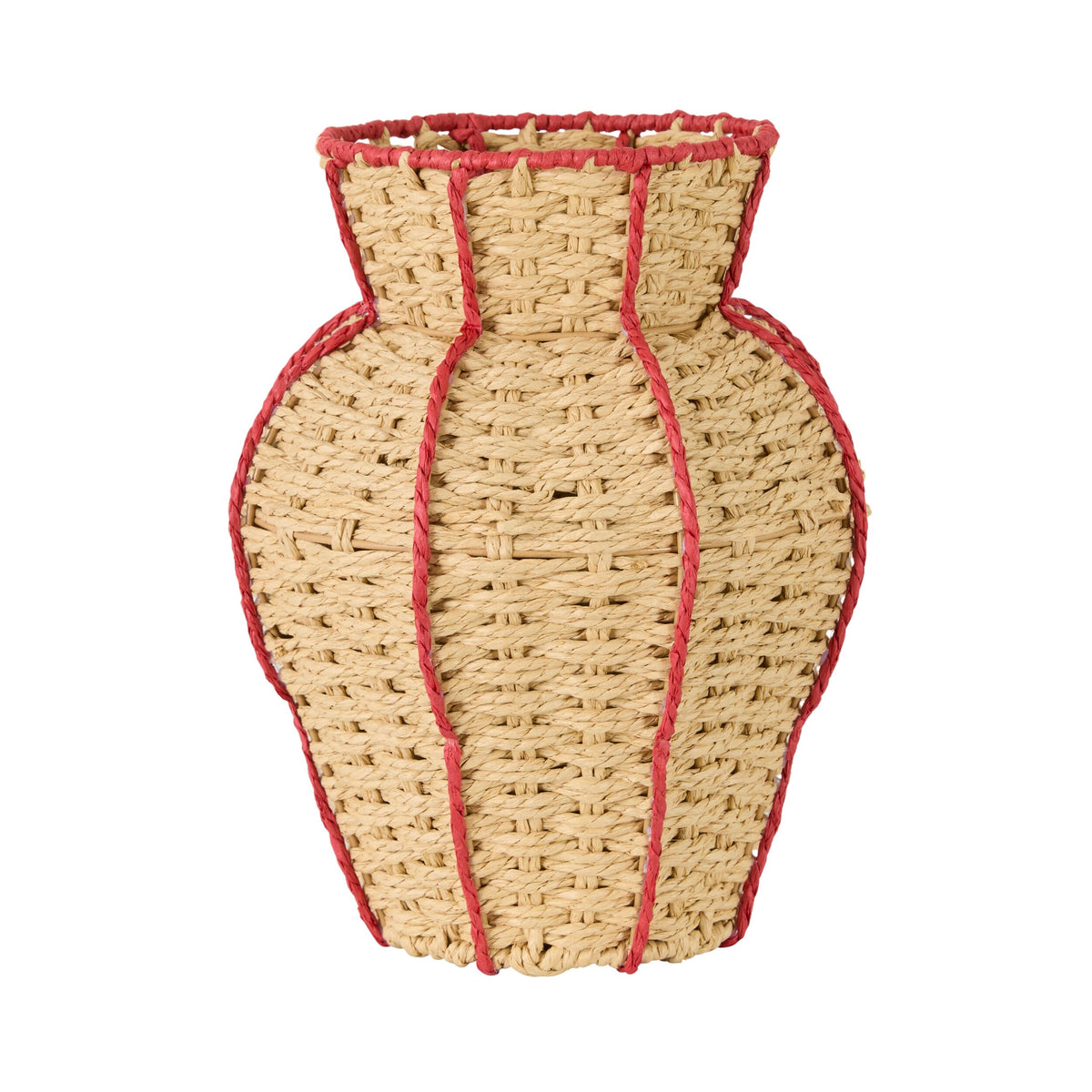 Mistletoe Christmas Fluted Vase
