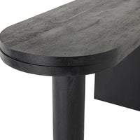 Harrie L Shape Rotating Desk Black