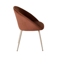 Aubrey Velvet Dining Chair Toffee