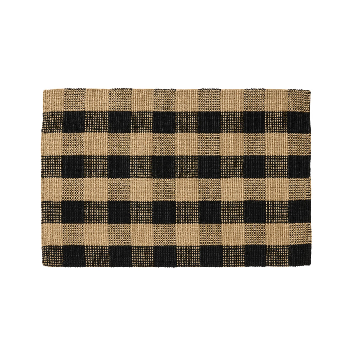 Buffalo Check Jute Doormat 60x90cm