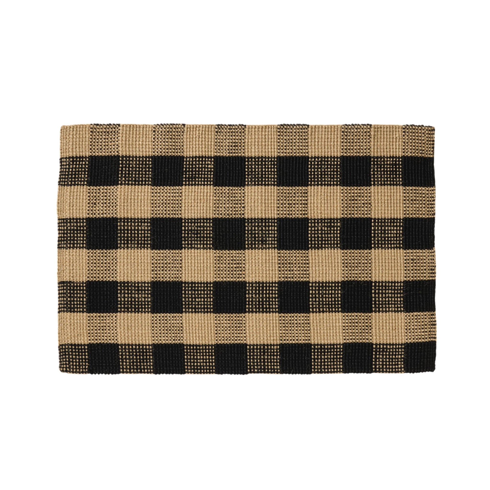 Buffalo Check Jute Doormat 60x90cm