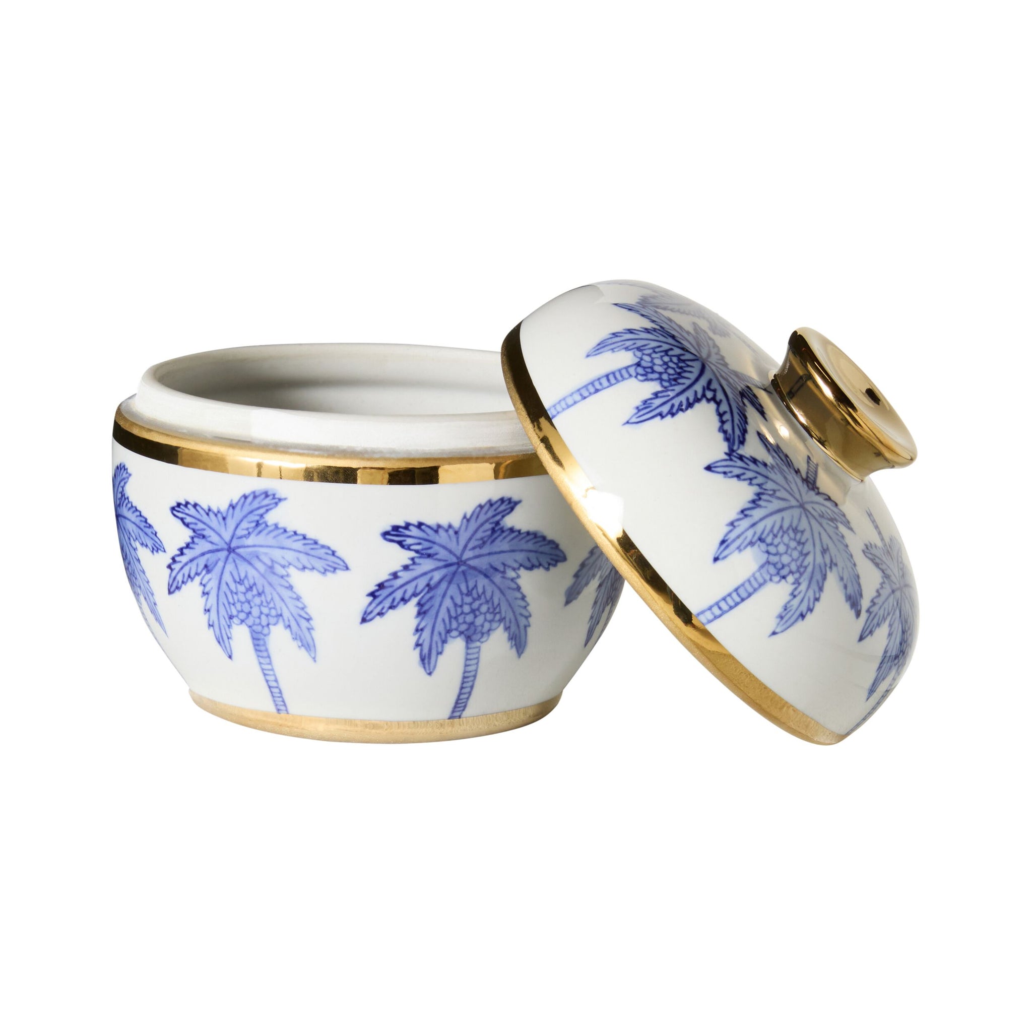 Celadon Sapphire Palm Jar 15cm