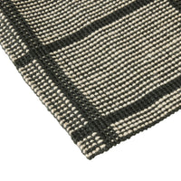 Grid Check Jute Doormat 60x90cm