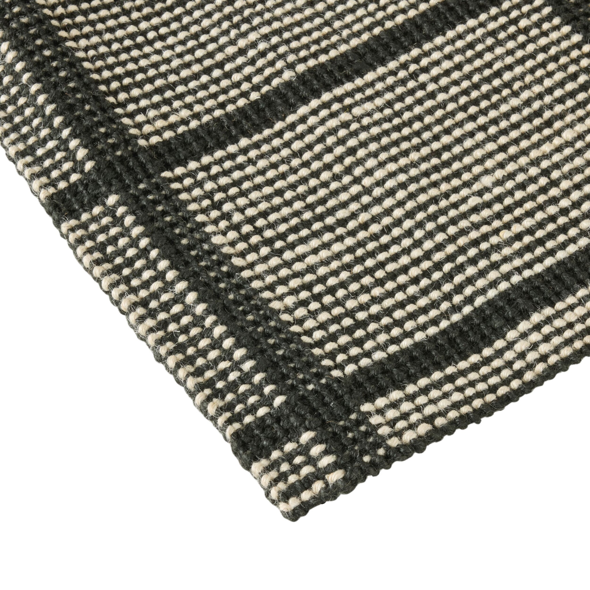 Grid Check Jute Doormat 60x90cm