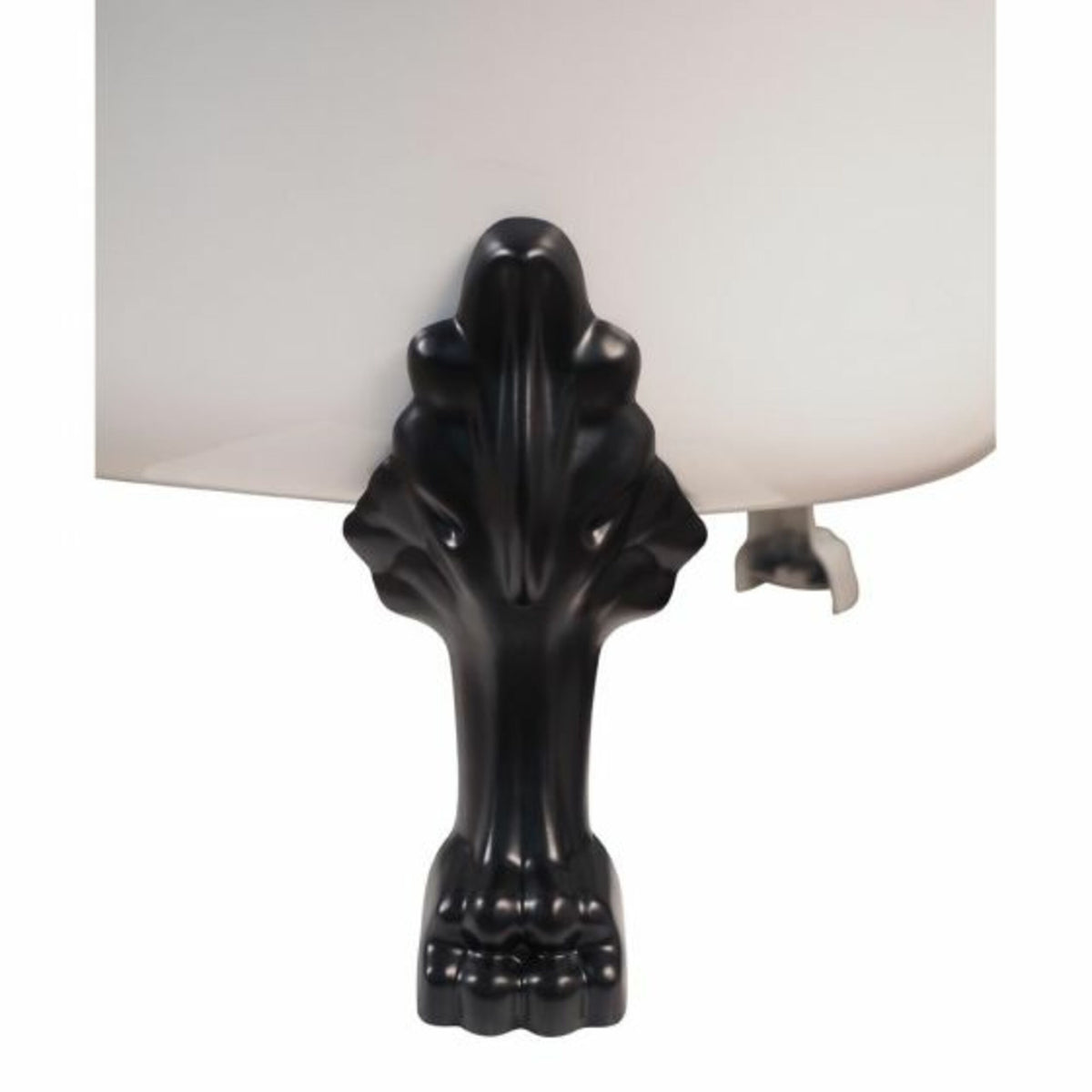 Alto White Bath 1700mm with Black Feet Package