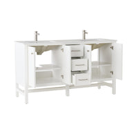 Liam Double Vanity White 1550mm