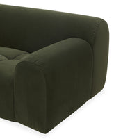 Alexis 2.5 Seater Velvet Sofa Eucalyptus