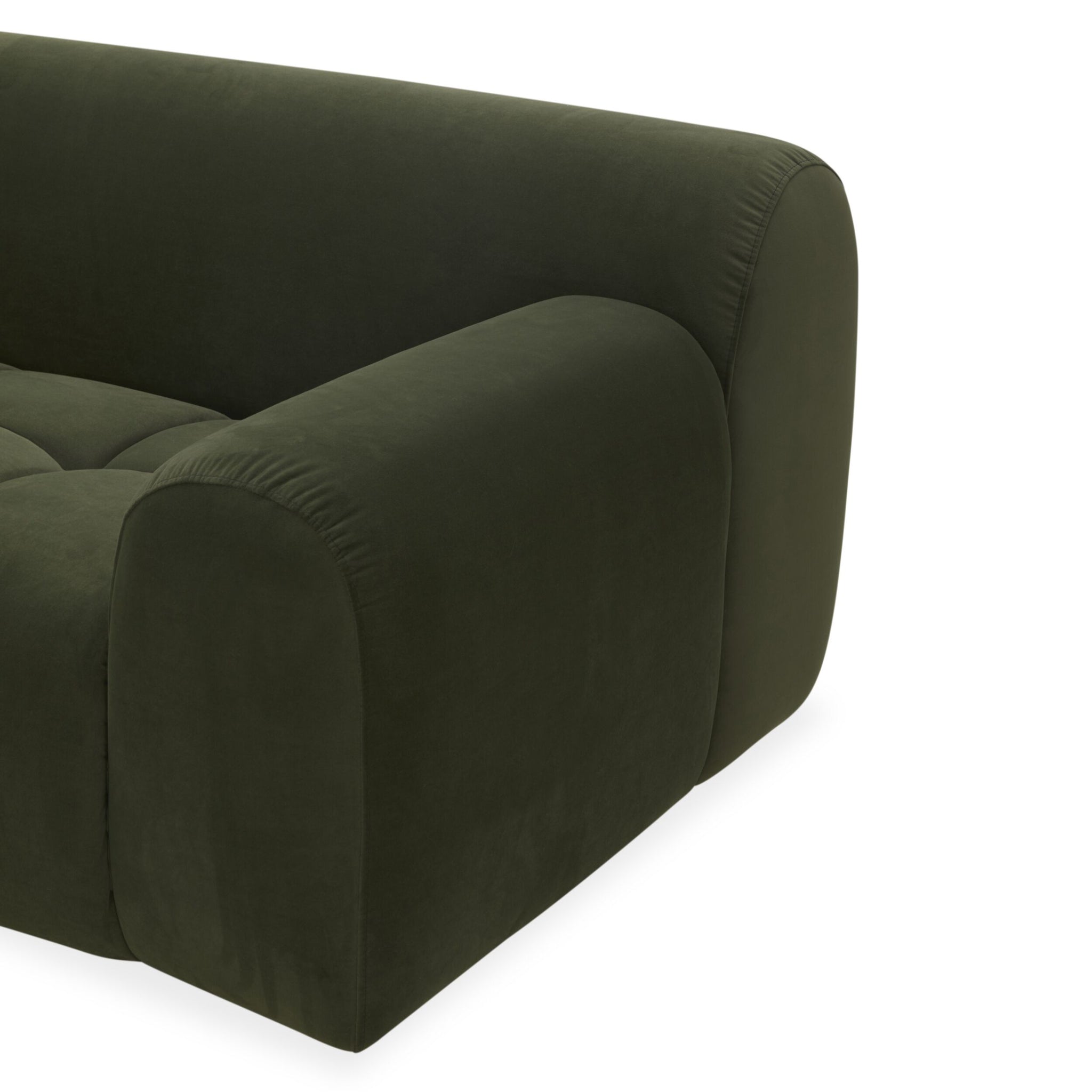 Alexis 2.5 Seater Velvet Sofa Eucalyptus