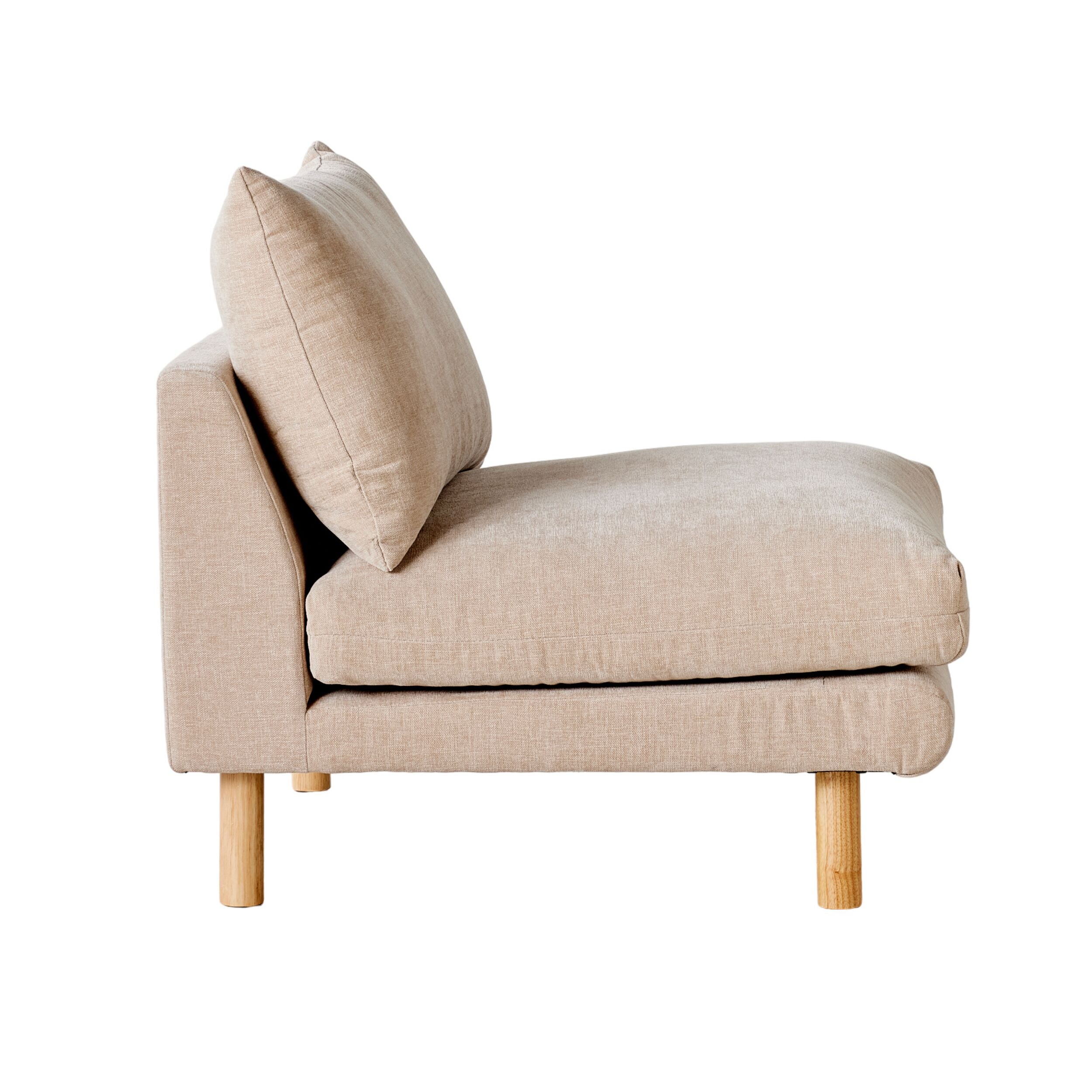 Austin Armless Armchair Serenity Tortilla