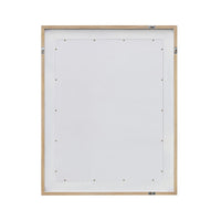 Cannes White Washed Oak & Linen Insert Wall Mirror 100x80cm