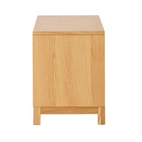 Avalon Small 2 Drawer Bedside Light Oak