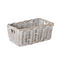 Lorne Basket Small White Wash 43x25x18cm