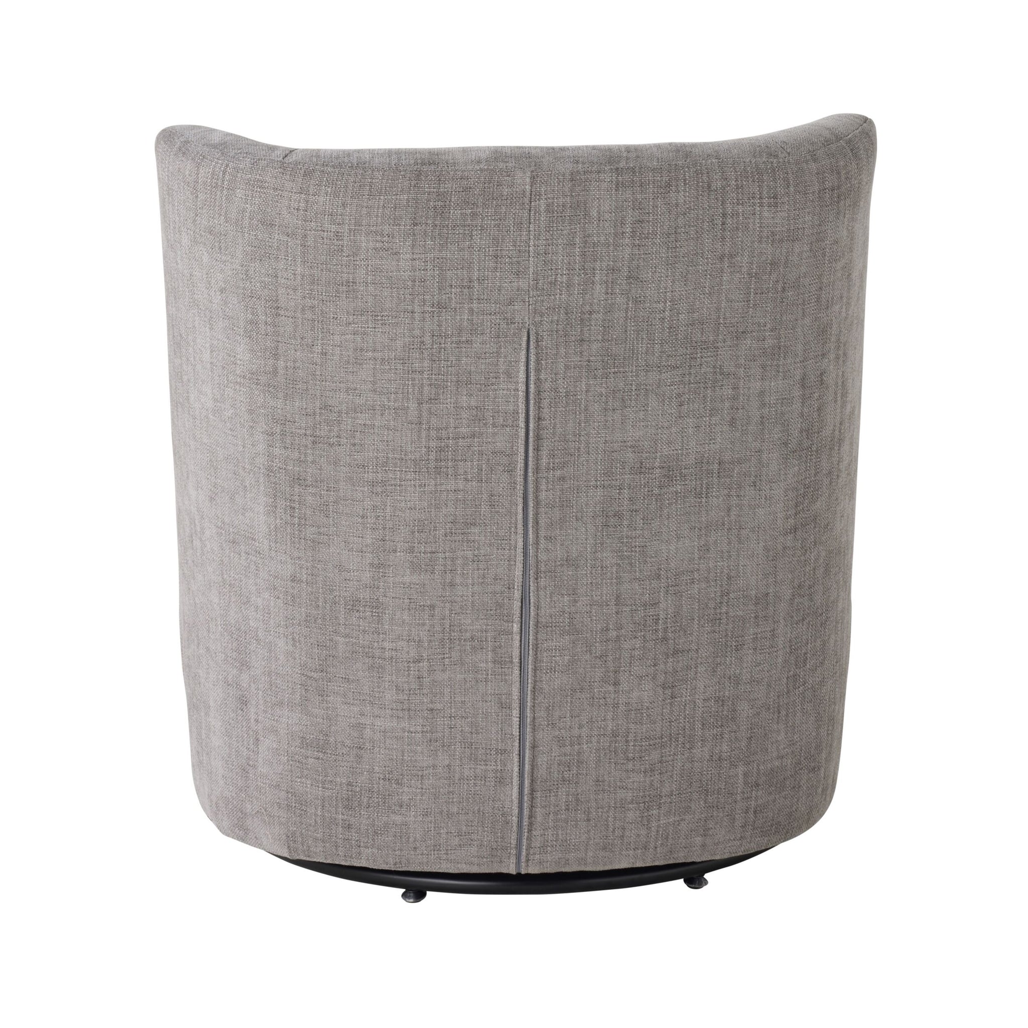 Amala Swivel Occasional Chair Granite Grey Weave