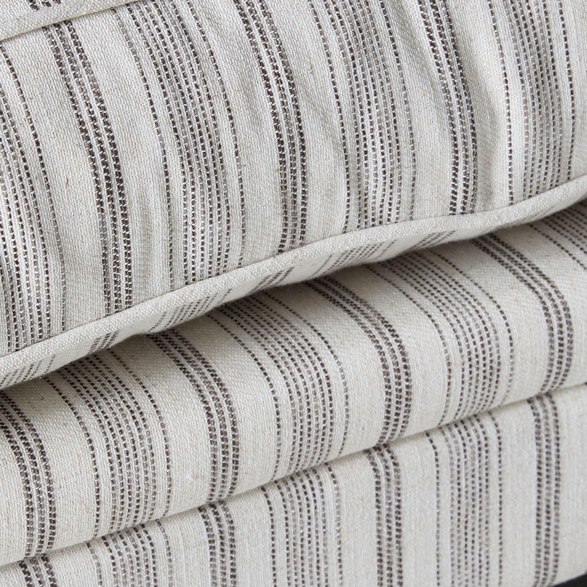 Lisette 3.5 Seater Deep Sofa Linen Stripe