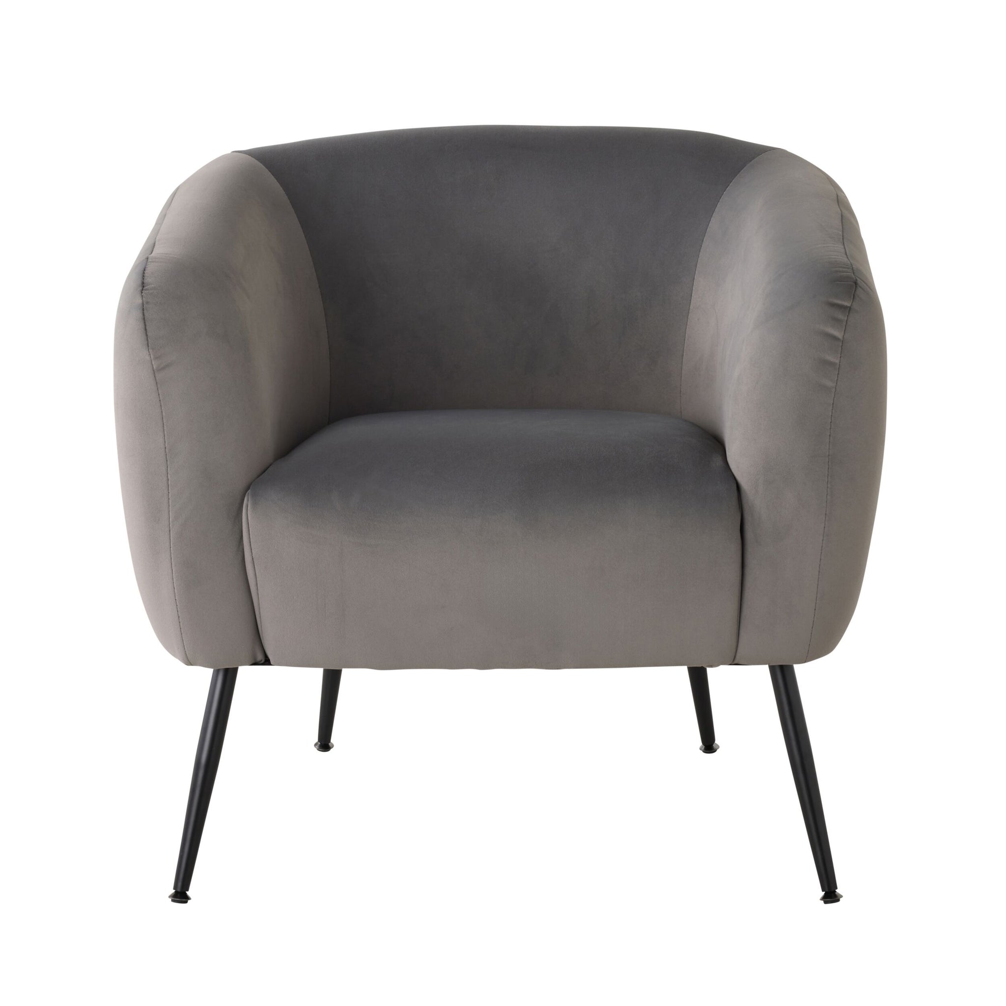 Kianna Occasional Chair Velvet Light Silver