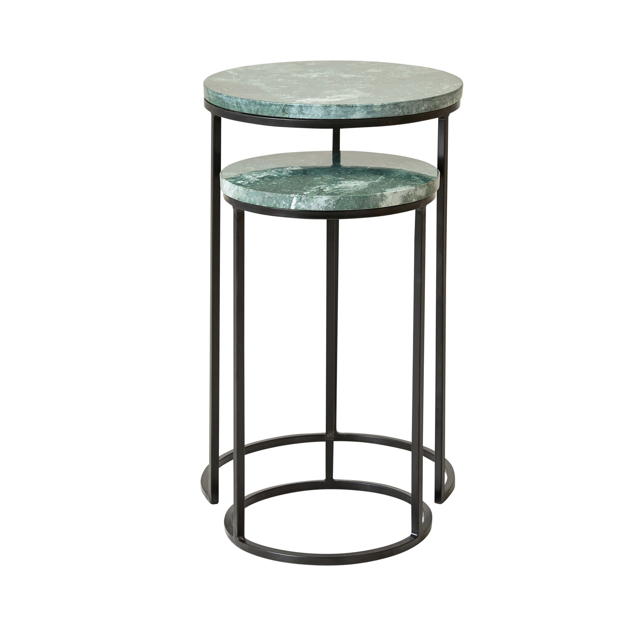 Avoca Side Table Green Marble