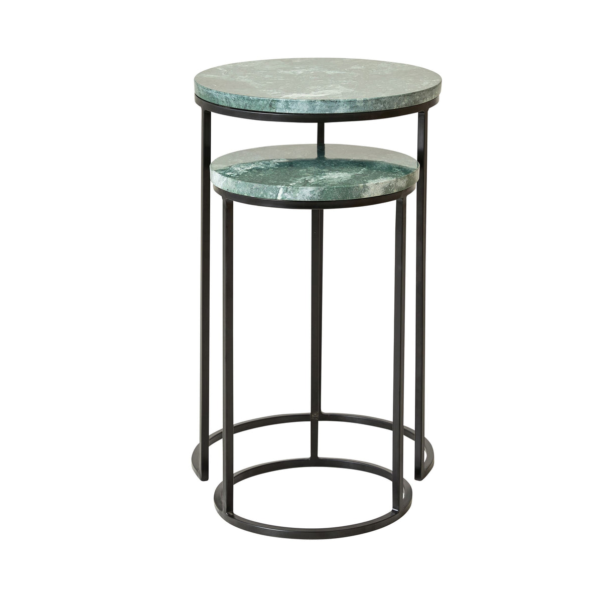 Avoca Side Table Green Marble