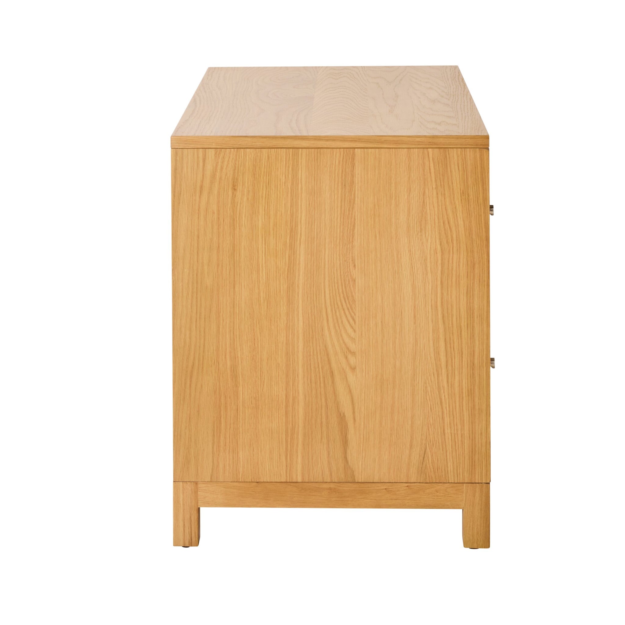 Avalon Large 2 Drawer Bedside Light Oak