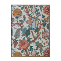 Pastel Jacobean Floral Framed Print 81x61cm