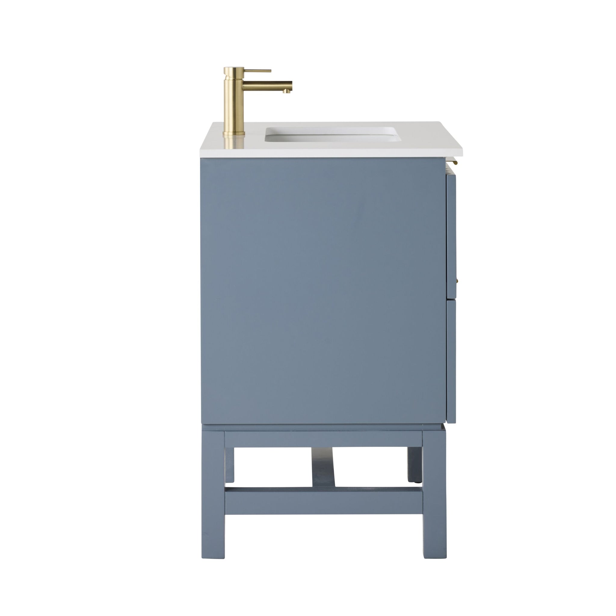 Lennox Single Vanity Slate Blue 790mm