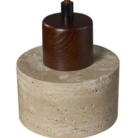 Rayla Travertine Pendant 12x18cm