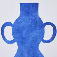 Vase in Blue Framed Print 30x40cm