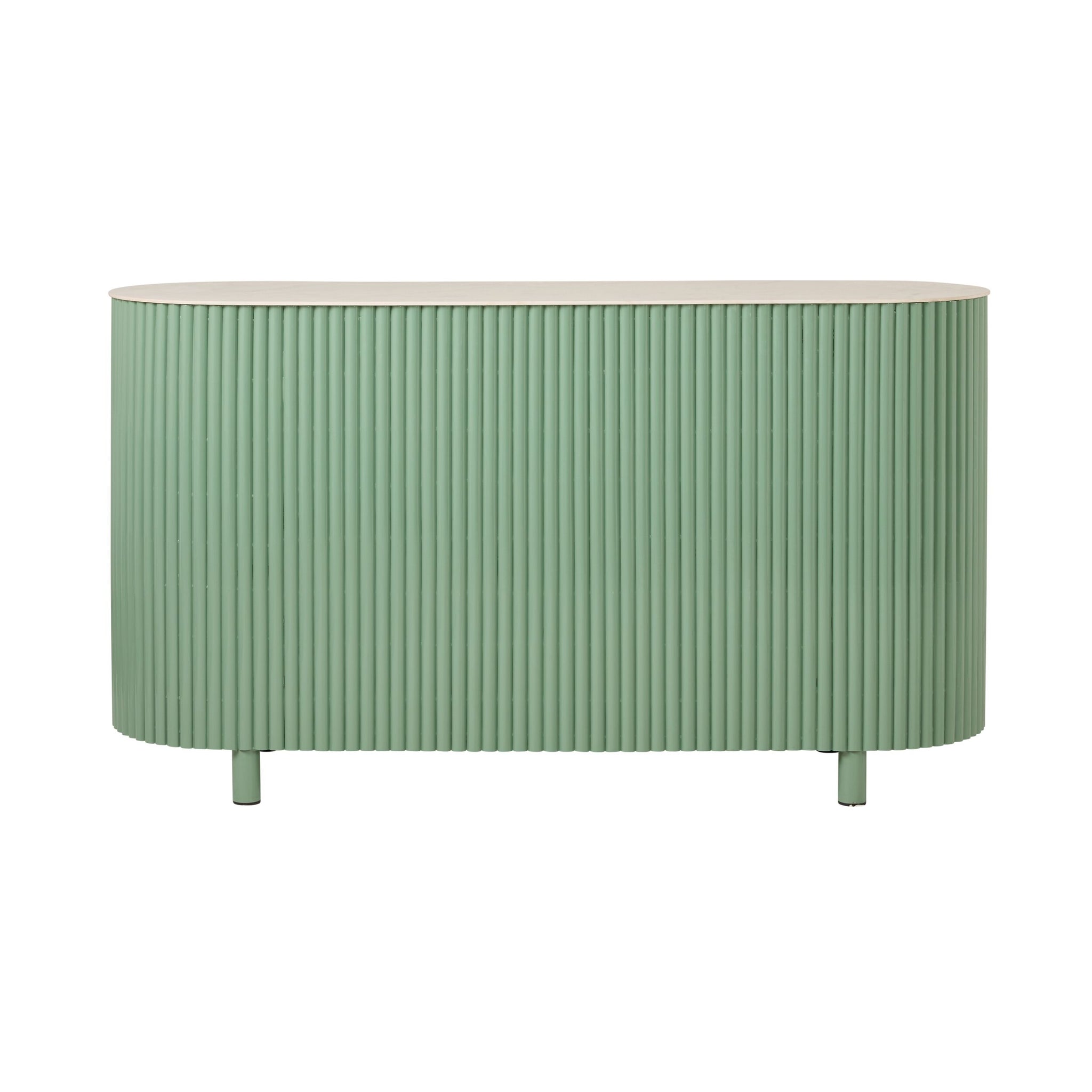 Ripple Kitchen Island Bench Sage Green