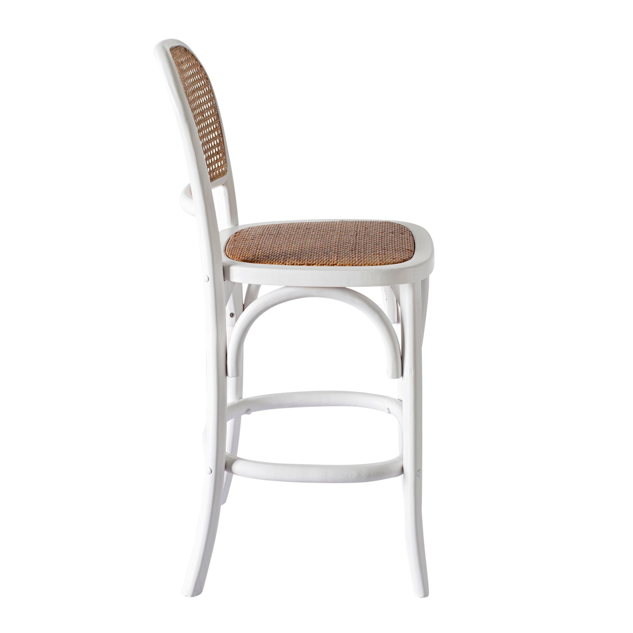 Bastion Bar Stool White