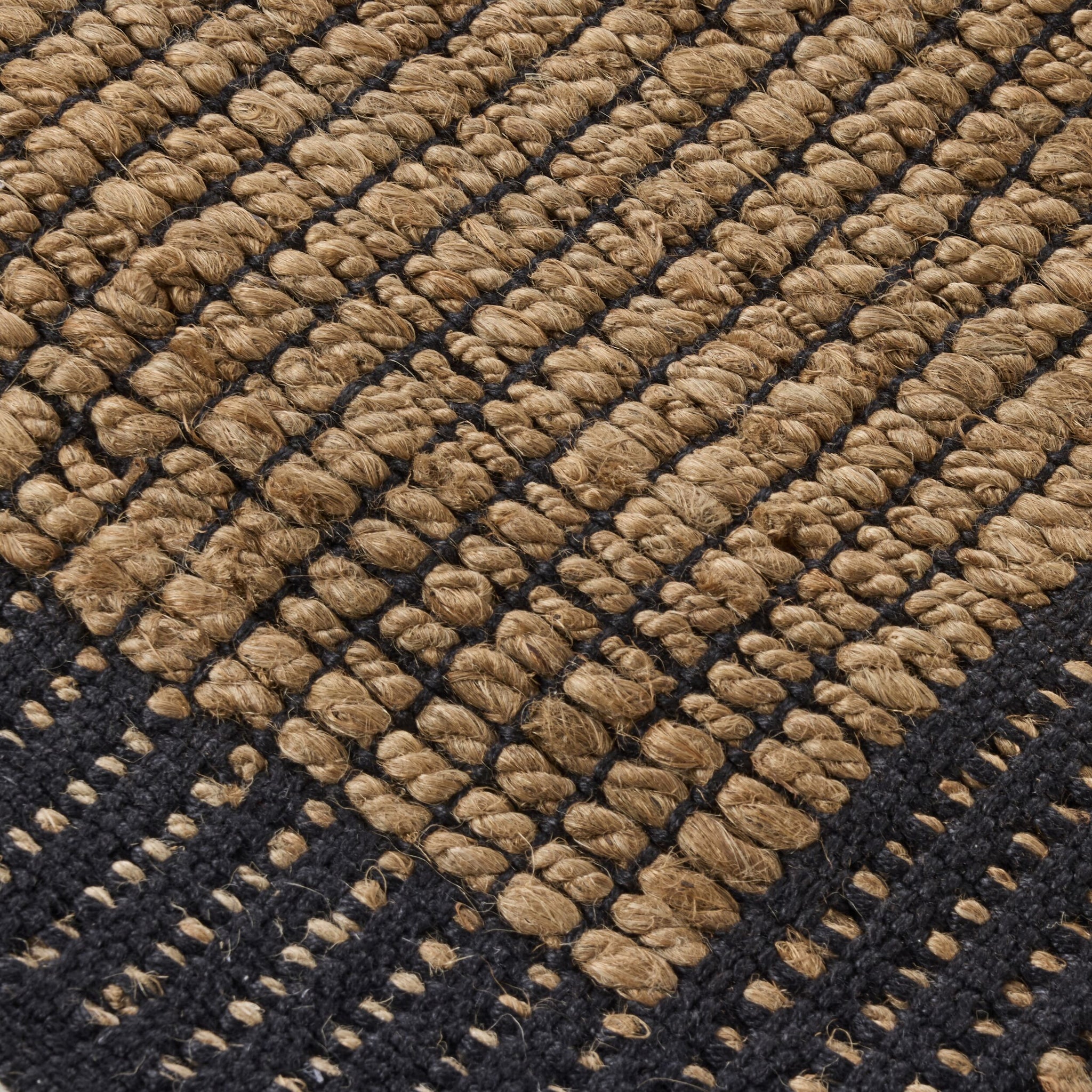 Alhambra Border Jute Runner Walnut 80x300cm