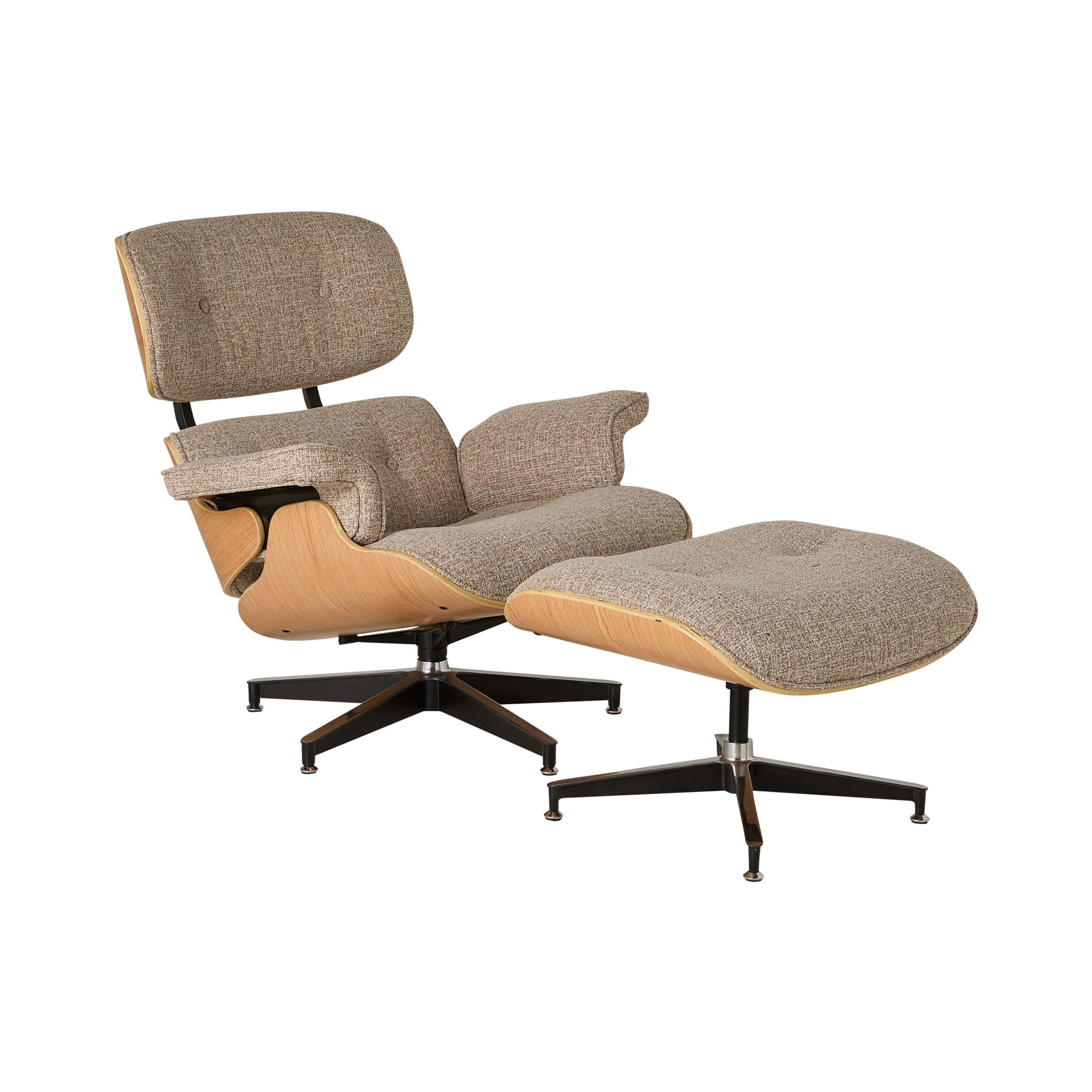 Replica Eames Lounge Chair and Ottoman Camel