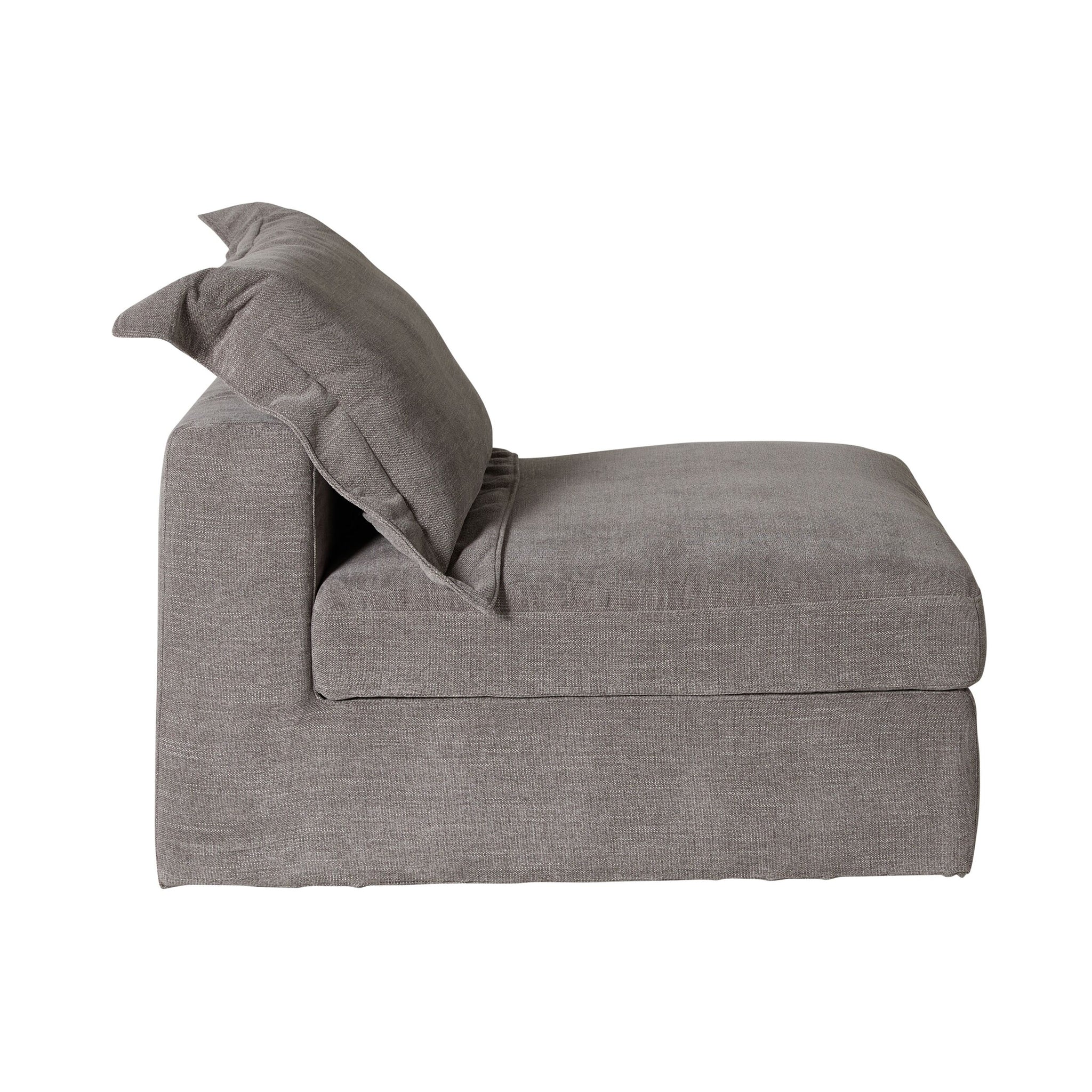 Laze Armless Sofa Twilight Grey