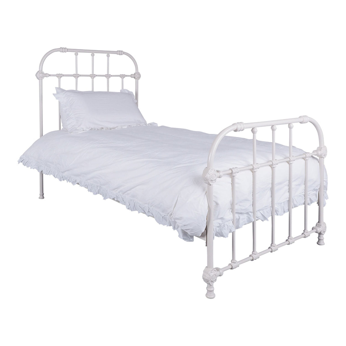 Manor King Single Bed White