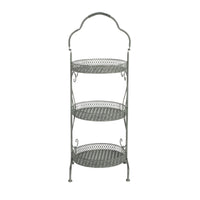 Arlette 3 Tier Silver Basket 83x31x28cm